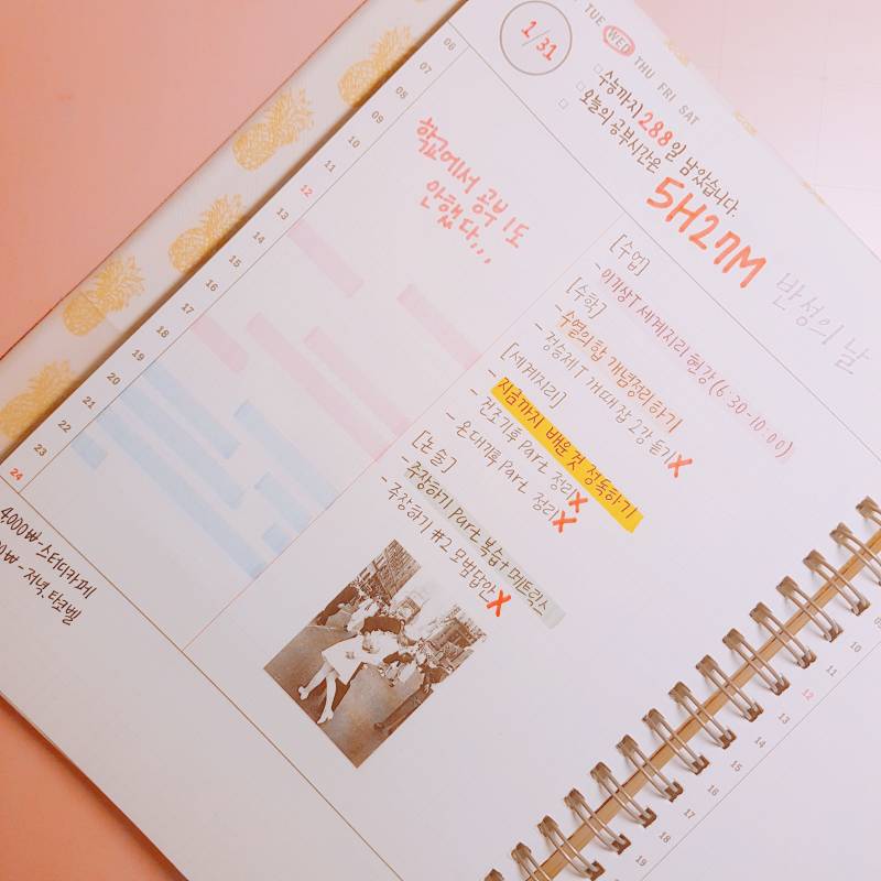 D-288, 고3 스터디플래너 40 (공부안함주의) | 인스티즈