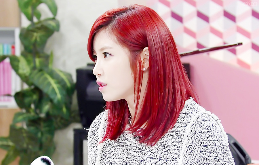 이렇게 새빨간 머리를 하고 드라마를 ... | 인스티즈