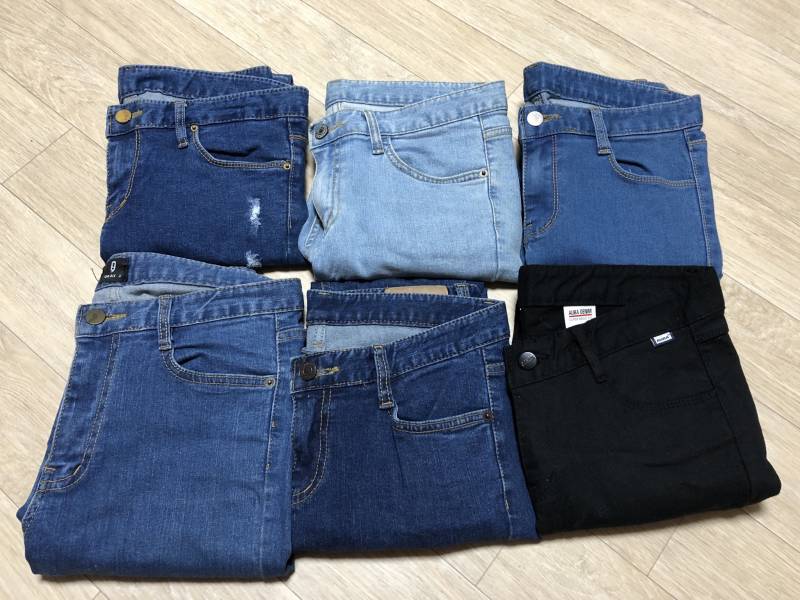 스키니 바지 전부 만원에 팔아요!! 멜빵 청치마 만원 | 인스티즈