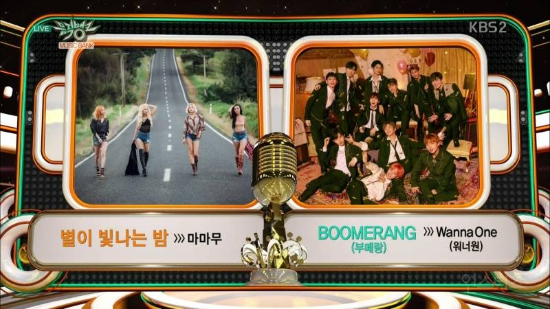 [뮤뱅180406] 이서원+솔빈 - 오프닝+이 주의 K-Chart 1위 후보 (마마무 vs 워너원) | 인스티즈