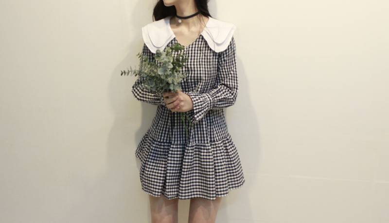 더블카라 체크원피스 공구조사입니다😄 | 인스티즈