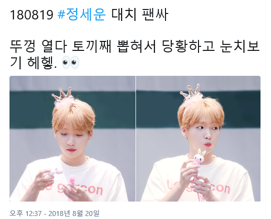 팬이 준거 뿌수고 눈치보기ㅋㅋ큐ㅠㅠㅠ | 인스티즈