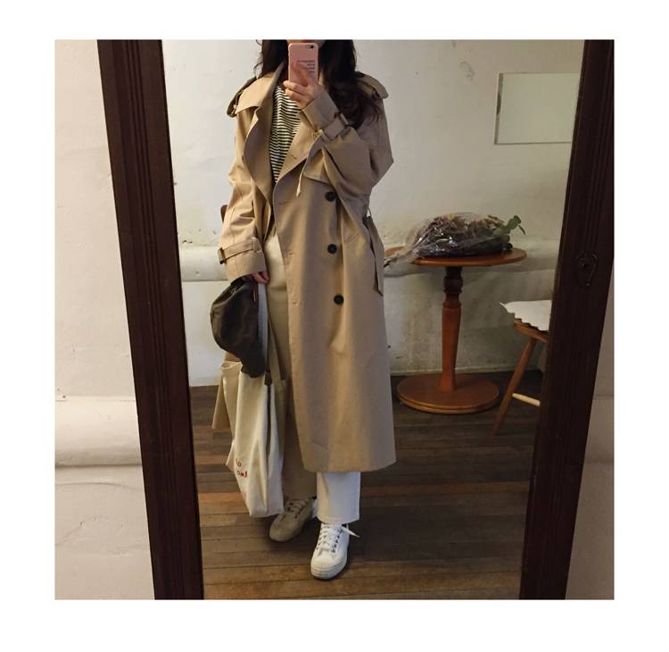 트렌치 코트 이길이 너무 길어보여? | 인스티즈
