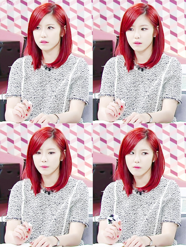 이렇게 새빨간 머리를 하고 드라마를 ... | 인스티즈