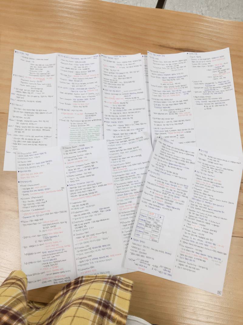 쓰니가 하루 내내 한 필기... 사진ㅇ (흑흑 손 아파... | 인스티즈