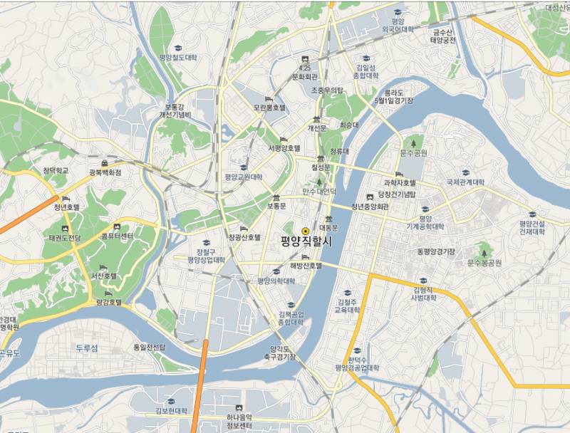 헐❗️지도에 자세히 나오기 시작한 평양 | 인스티즈