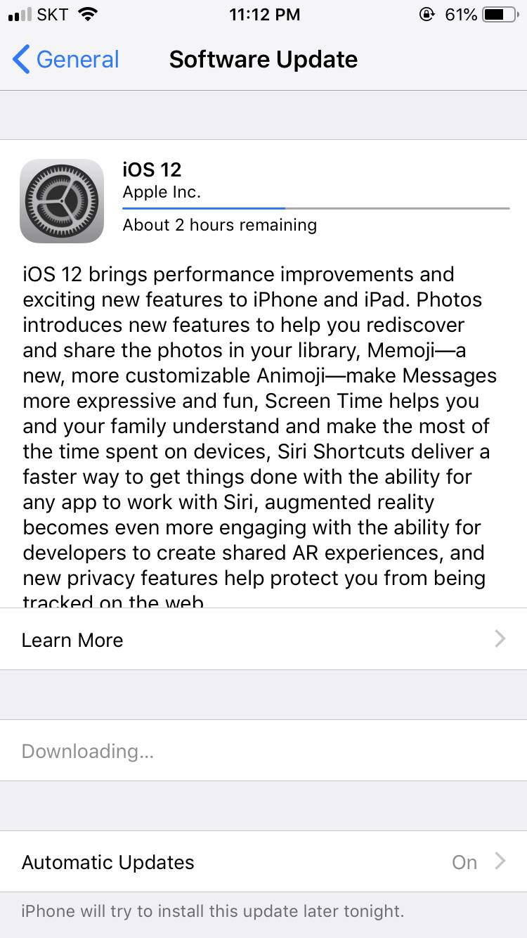 아니 근데 아이폰 업뎃 이렇게 오래걸려? | 인스티즈