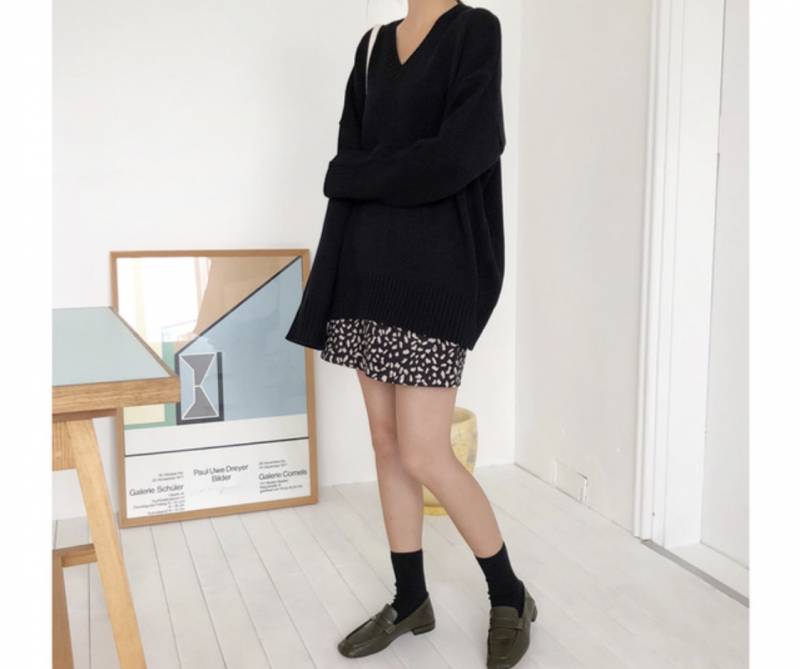 브라운 호피 치마에 입을 니트 골라주세요 | 인스티즈