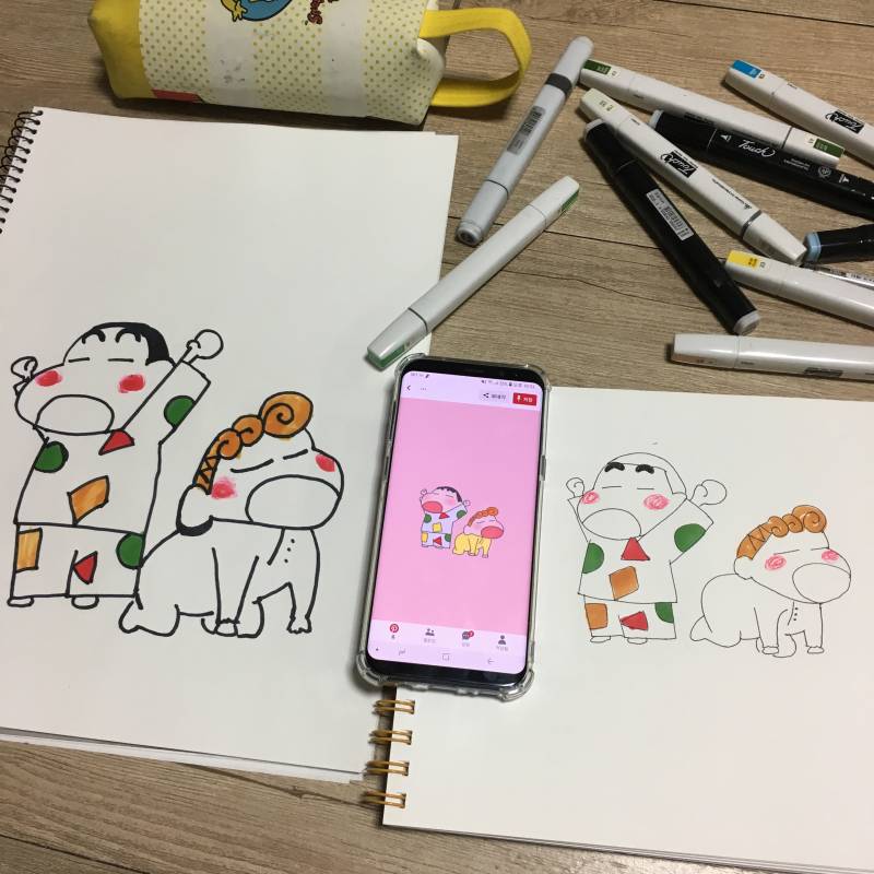 💓누가 더잘그려써??💓투표부탁ㅠ111222 | 인스티즈