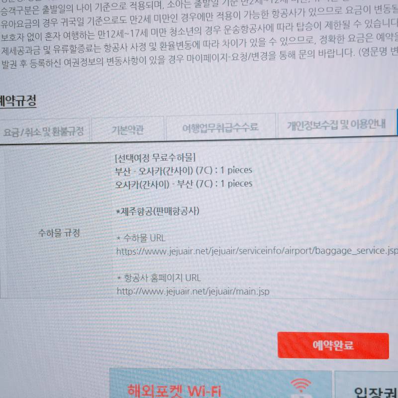 이거 위탁수하물 무료라는거야 아니라는거야?? | 인스티즈