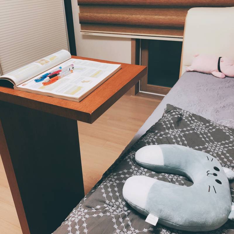 침대에서 공부하기 개쥬아(☝︎ ՞ ՞)☝︎ | 인스티즈