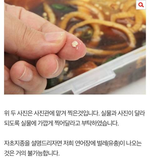 아헐 그때 그 연어장에서 유충나온거 결과 나왔네 | 인스티즈