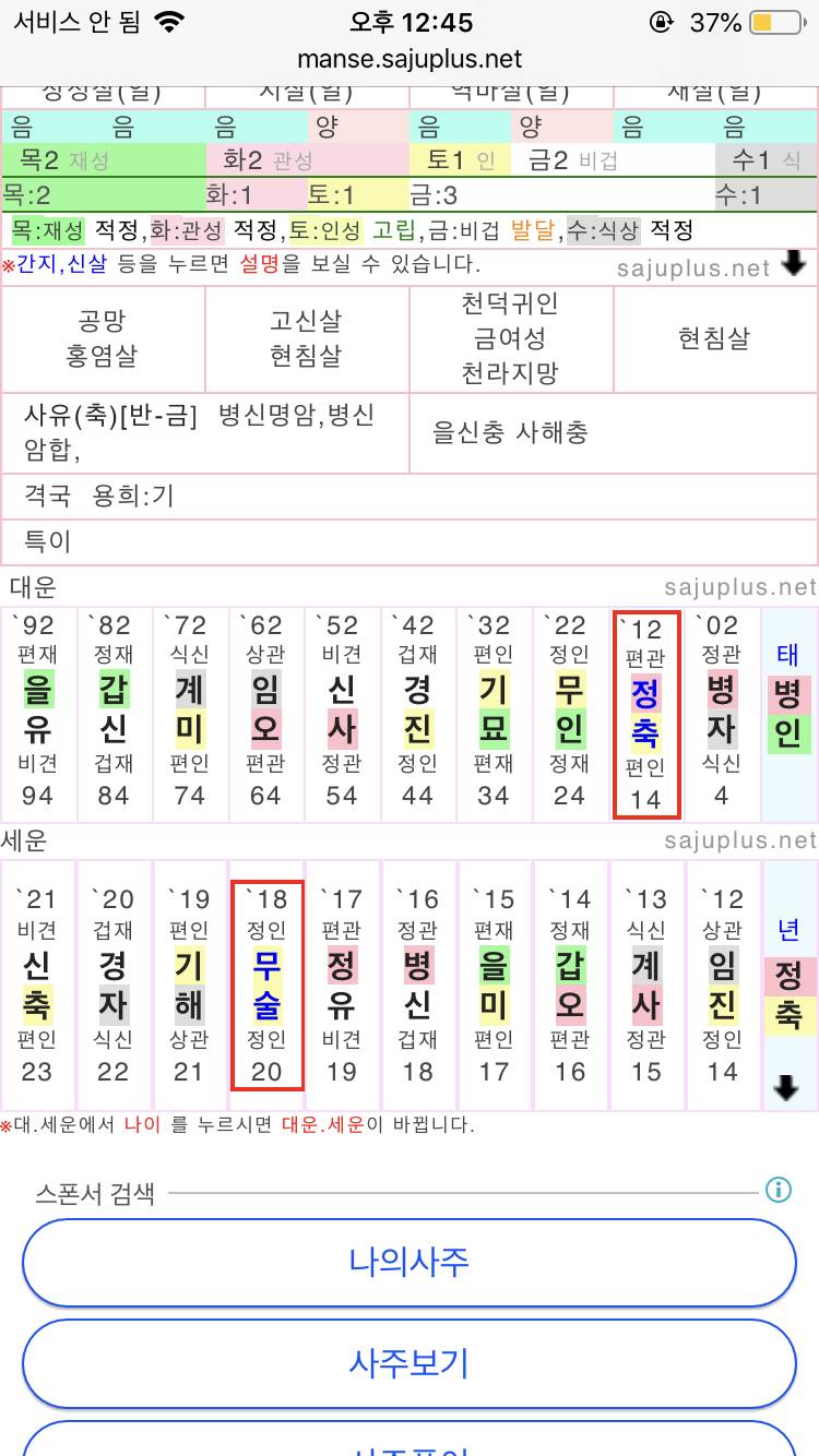 엥 이거사주어떻게 해석하나,, | 인스티즈