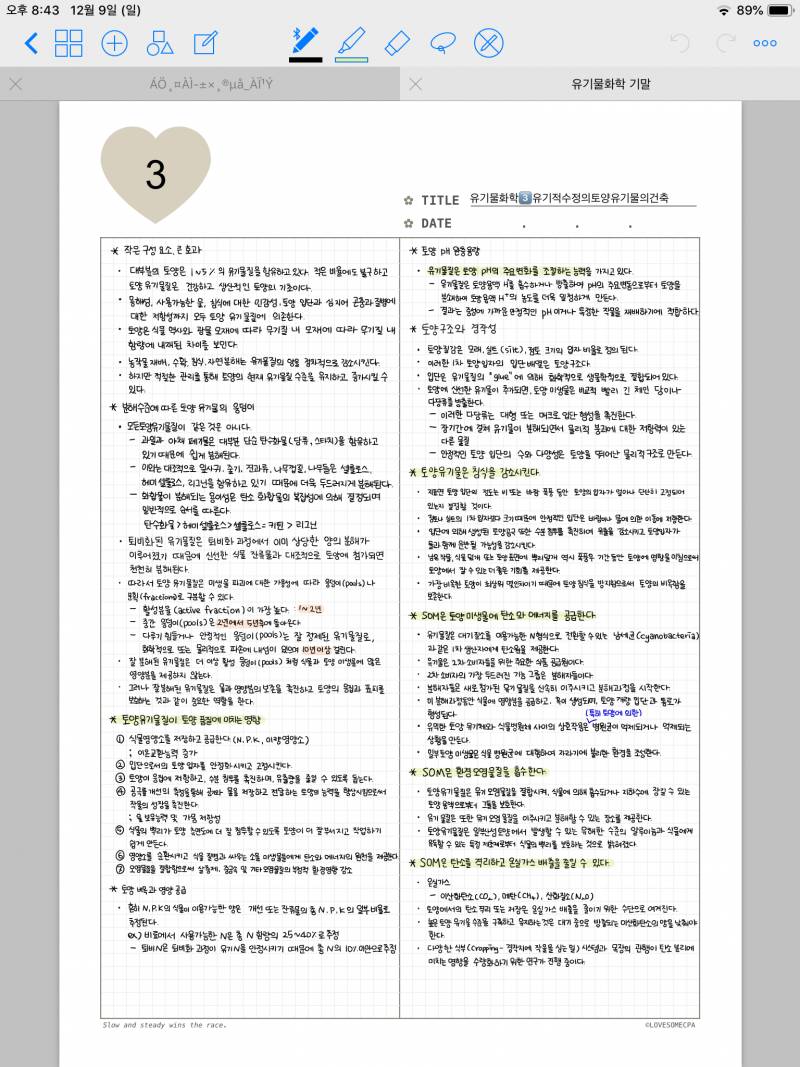 시험기간에 공부하다가 자랑하는 아이패드 필기✍ | 인스티즈