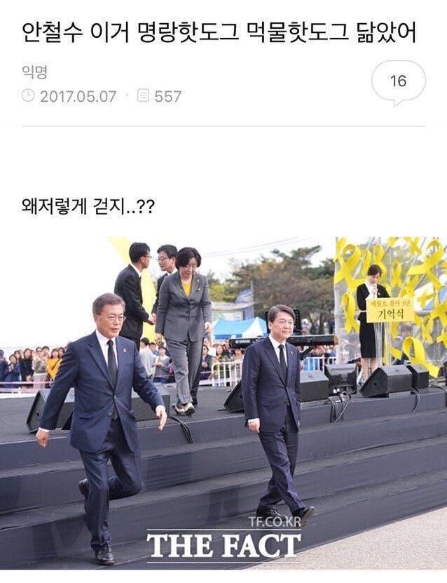 명랑 먹물핫도그 보고 안철수 핫도그라 부르는거 너무 웃곀ㅋㅋㅋㅋㅋㅋㅋㅋㅋㅋㅋㅋ | 인스티즈