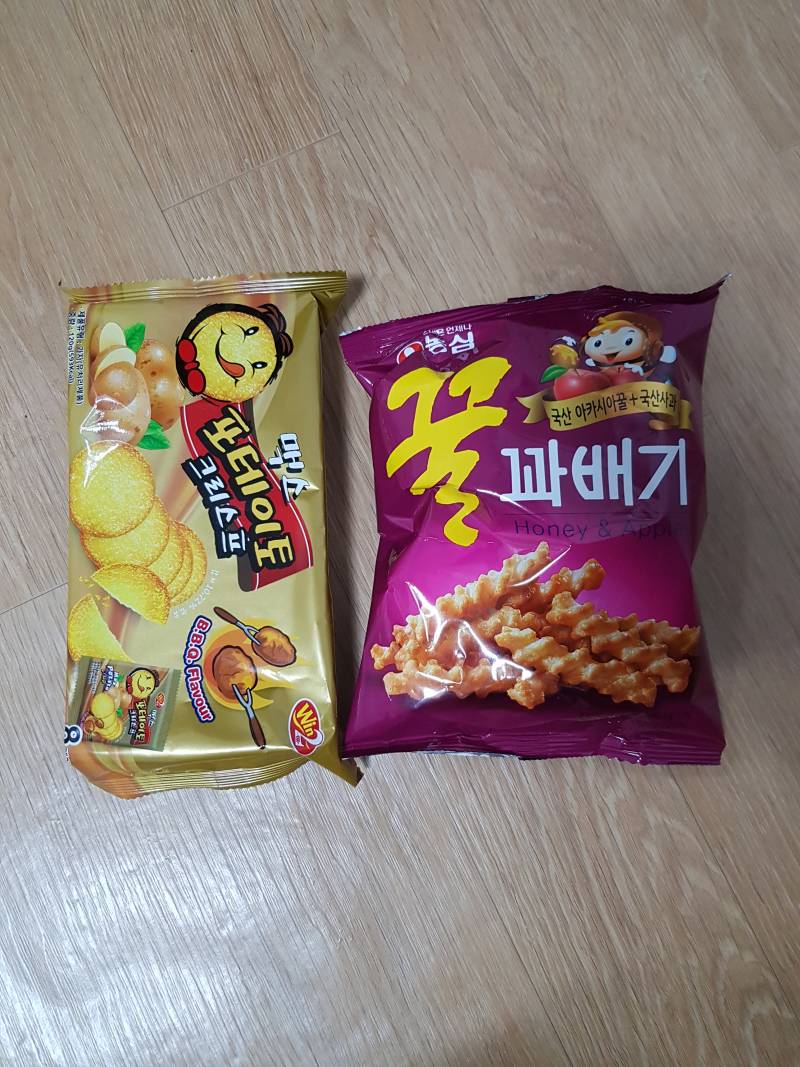 포테이토 크리스프랑 꿀꽈배기 사왔당😀 | 인스티즈