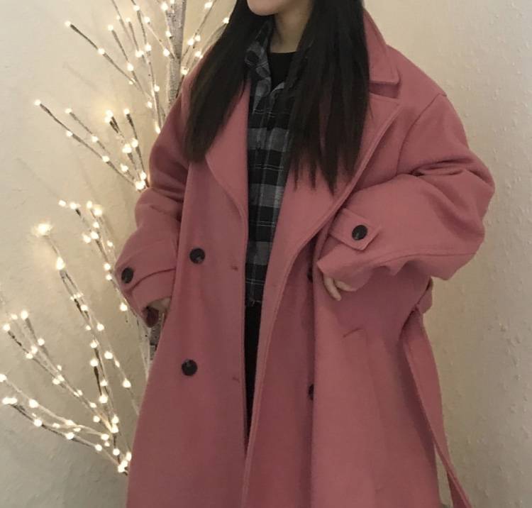 정가 79000 메이썸 핑크 오버핏 코트 새상품 판매해요 💕 큰 맘 먹고 이 가격에 올립니다 ㅠㅠ ..😔💛 | 인스티즈