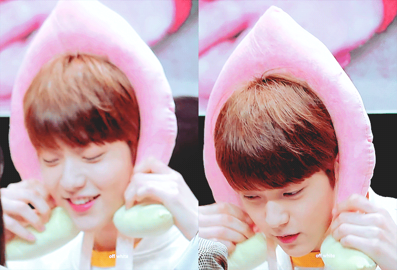 투바투 수빈 팬분이 주신 머리띠 계속 실패 | 인스티즈