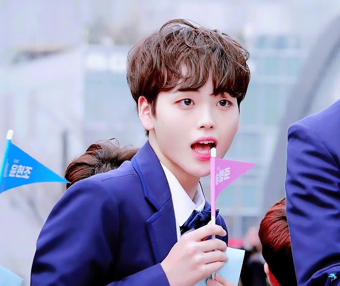 아이돌판 최초 상견례 등짝상.GIF | 인스티즈