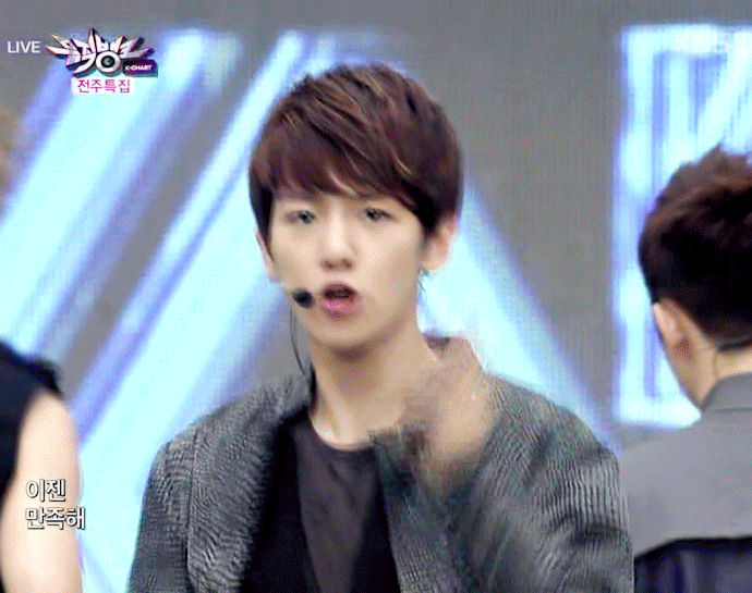 엑소 백현 데뷔 초 아이라인이 진했던 이유.gif | 인스티즈
