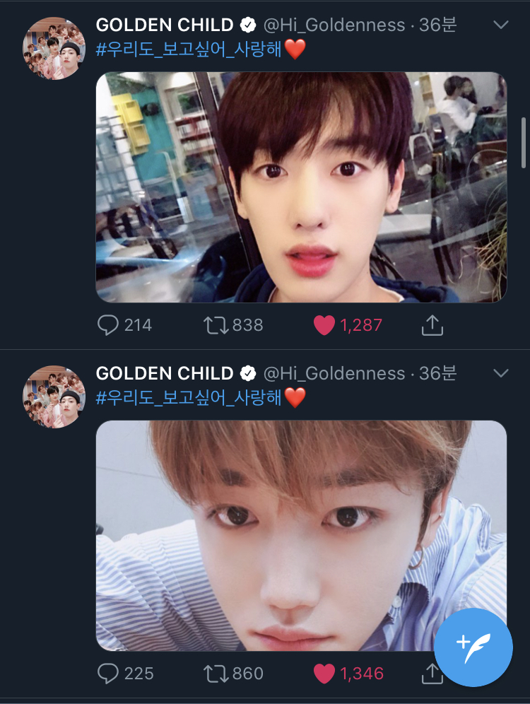 골든차일드 보고싶어 사랑해 | 인스티즈
