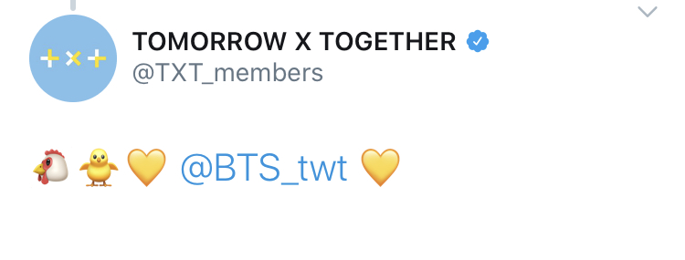 나 뭔데 투바투 트윗에 💛 방탄공계 💛 귀엽지? | 인스티즈