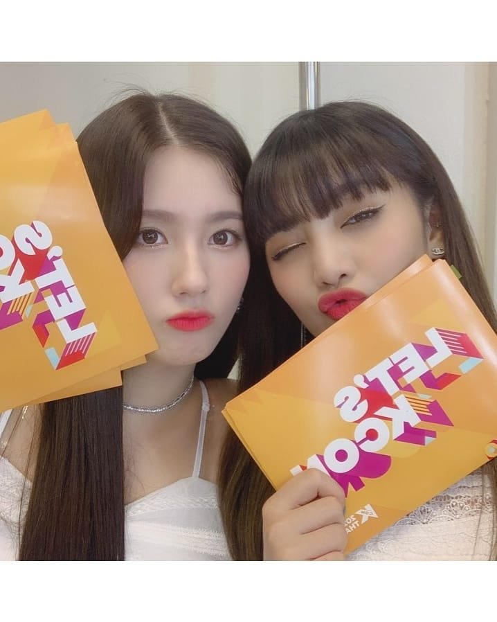 아이들 맏언니 라인겸 메보라인 미연 민니 투샷 | 인스티즈