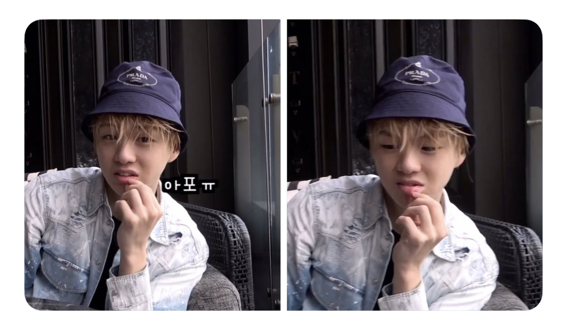 강다니엘 방콕갈때 입술터져서 팬들 단체로 피곤해서 터졌군아ㅠ했는데 | 인스티즈