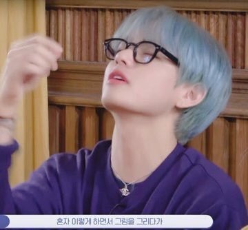 그림 그리는 방법도 특이한 방탄 뷔 | 인스티즈