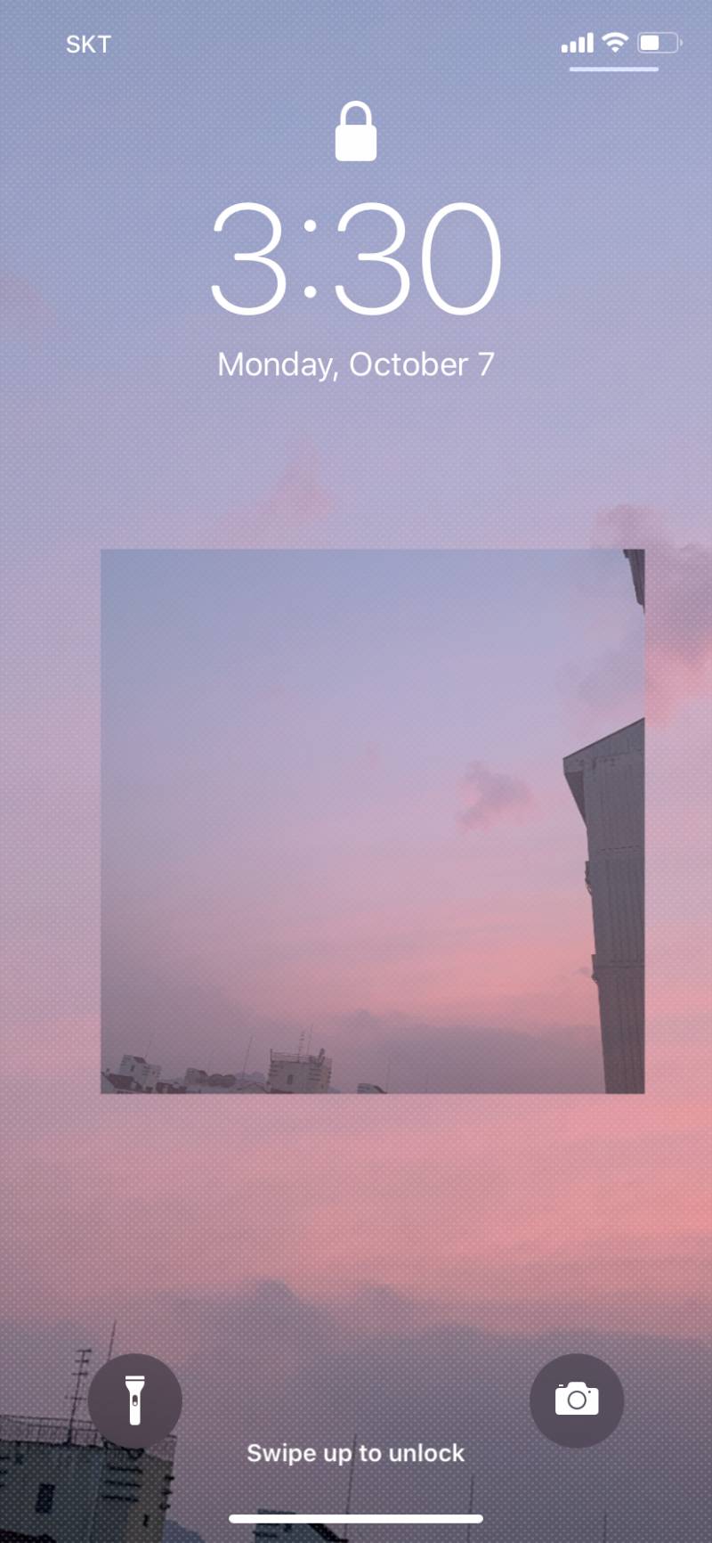 베란다에서 찍은 사진 폰배경 만들었는데 넘 예쁘당 | 인스티즈