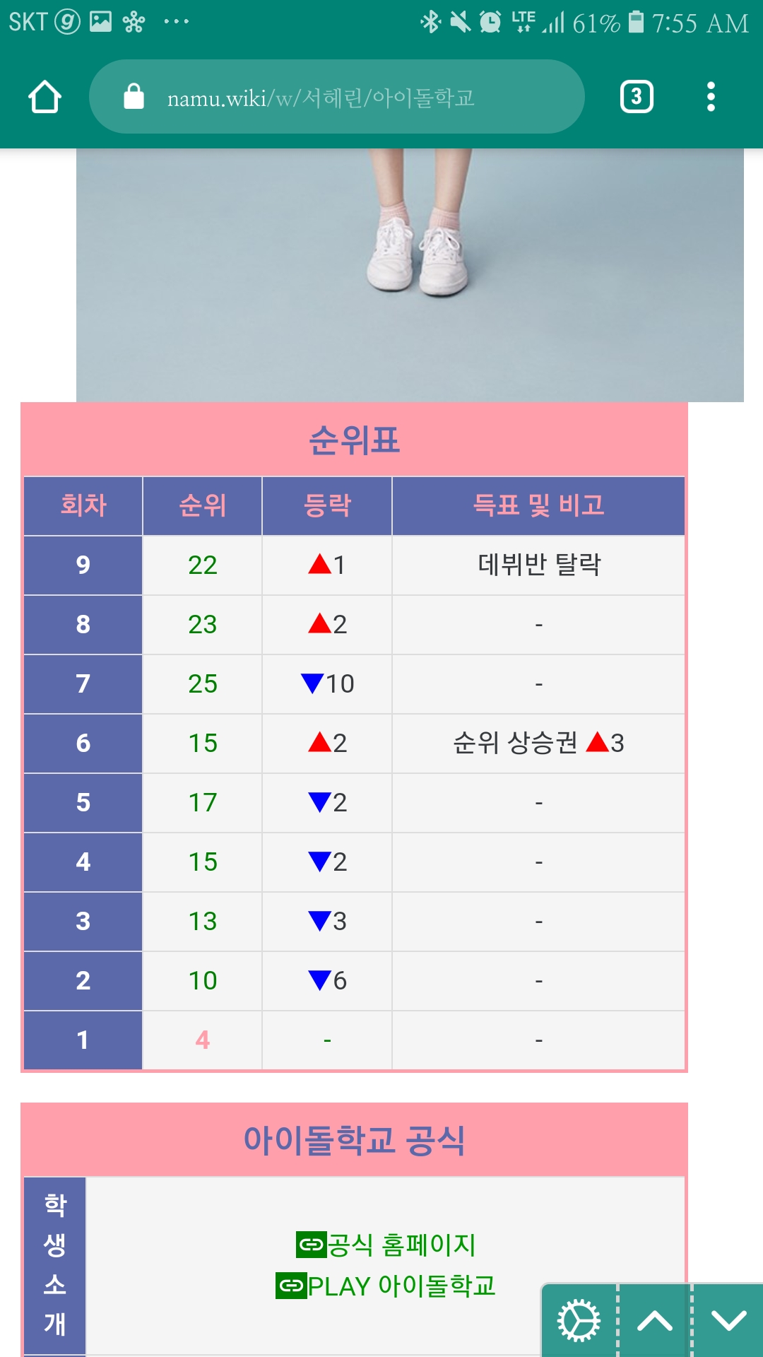 아학 헤린이 등수 말 안 된다고 하는 거 이거임 | 인스티즈