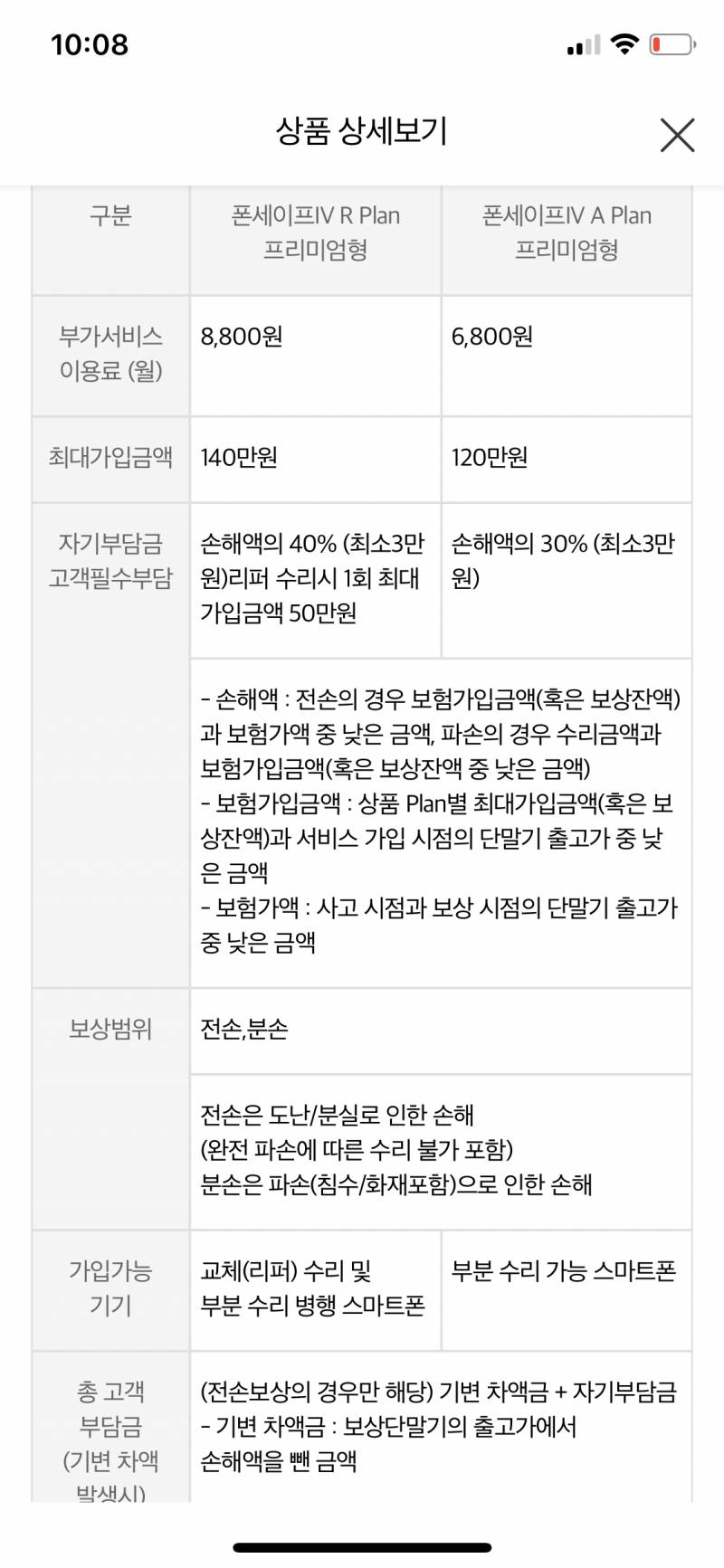 휴대폰 보험 잘 아는 익들이 이 것 좀 봐주라ㅠㅠ | 인스티즈