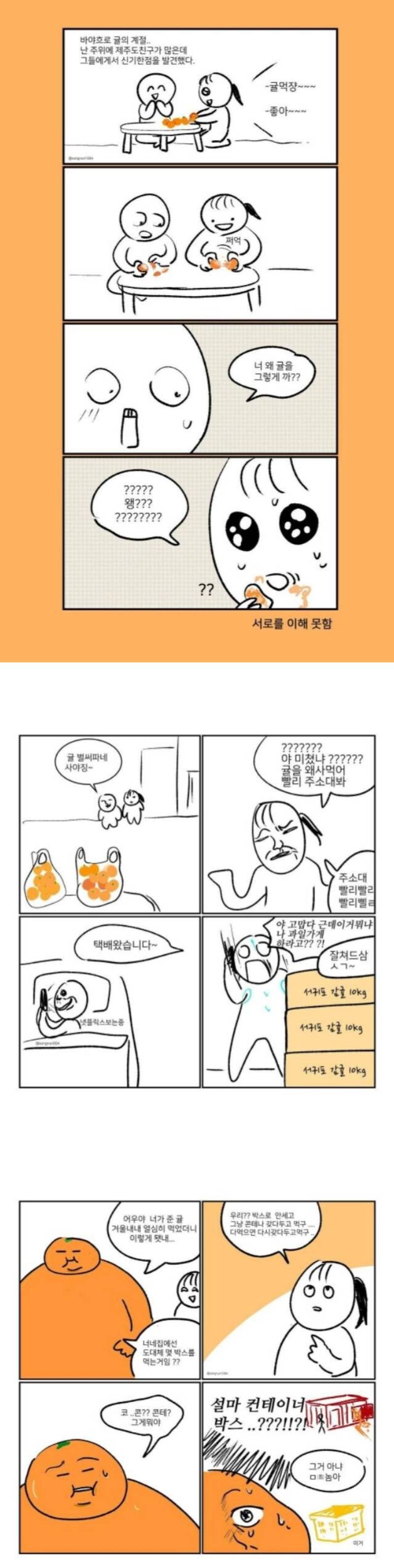 제주도 친구에게 귤이란 | 인스티즈