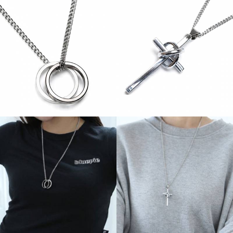 목걸이 두 개중에 뭐 살까 고민중 11왼 22오 골라주쎄효 | 인스티즈