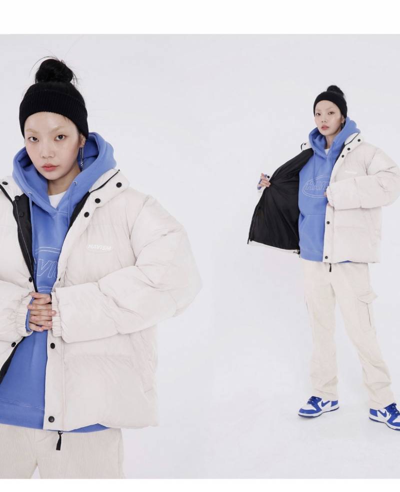 화이트패딩 둘중에 뭐가 더 괜찮아?? | 인스티즈