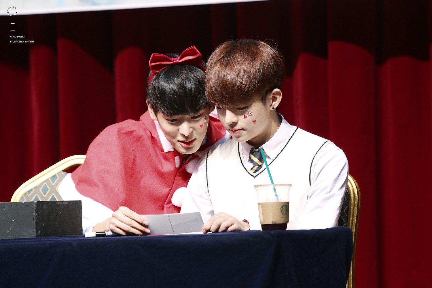 왜 항상 병찬이가 뽀쨕팬싸템을 하고있을때마다 옆에 멀쩡한 수빈이가 있는걸까 | 인스티즈