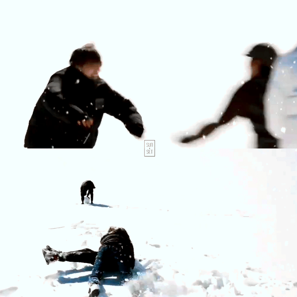 방탄ㅅㅍ)25살 남자 둘이서 눈밭에서 신난거 귀엽다고.. | 인스티즈