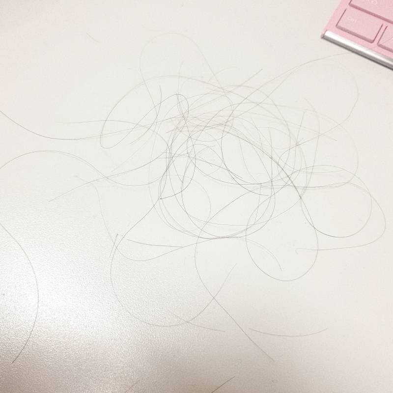 머리 감고 빗고서 나온 머리카락 양이야.. | 인스티즈