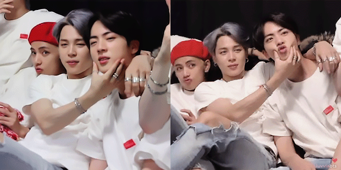 방탄 지민이랑 진 넘넘 귀엽다 희희 | 인스티즈