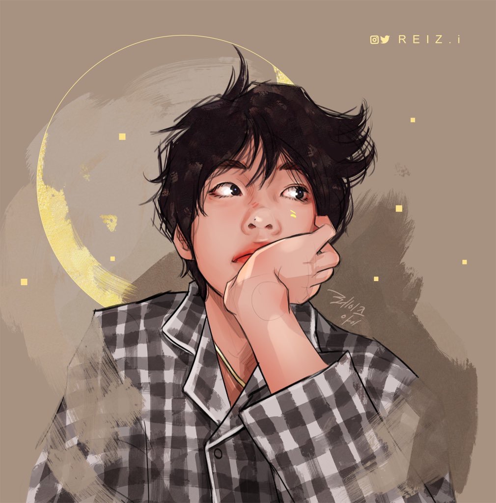 뷔가 잠안온다고 올린날 짤 팬아트 | 인스티즈