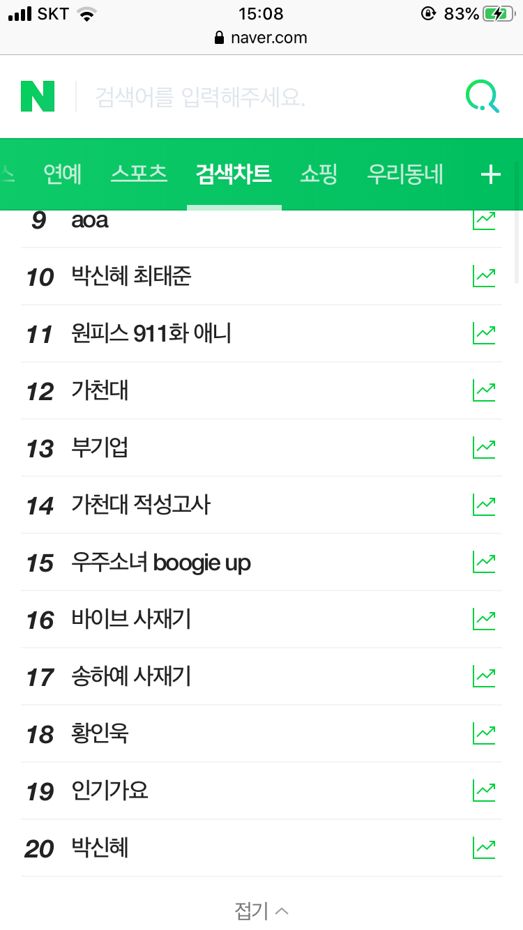 와 근데 확실히 아이돌인 사람이 사재기 언급하니까 핫하다... 네이버 10,20대 실검 봐봐... | 인스티즈