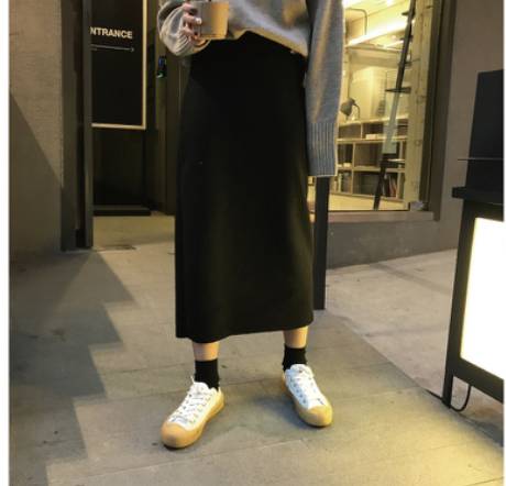 이 니트에 롱치마 이보다 더 무난할수는 없겠지? | 인스티즈