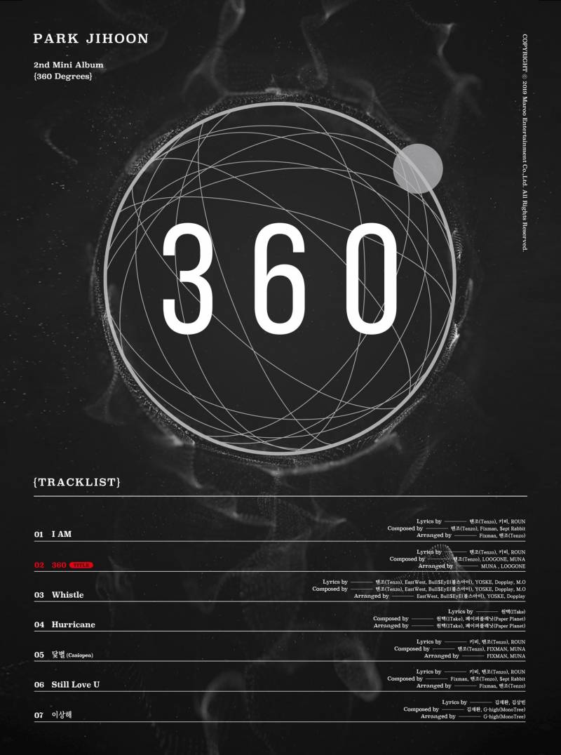 4일(수), 💚💛💖박지훈 미니 앨범 2집 '360' 발매💚💛💖 | 인스티즈