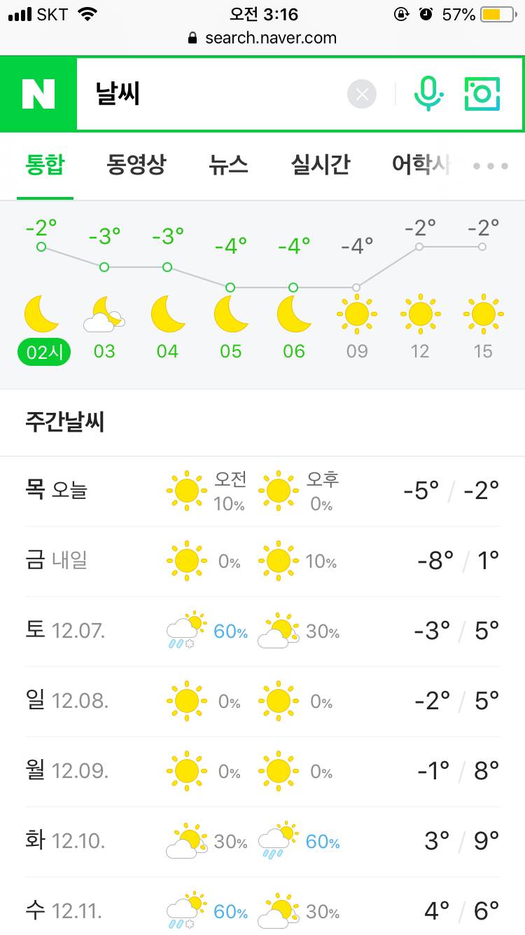오늘 날씨 영상이 없는데..? | 인스티즈