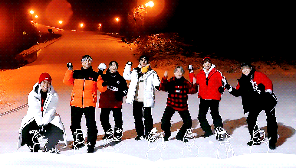 ㅋㅋ 방탄 정국이랑 석진이가 던진 눈뭉치 크기 차이 ㅋㅋㅋ | 인스티즈