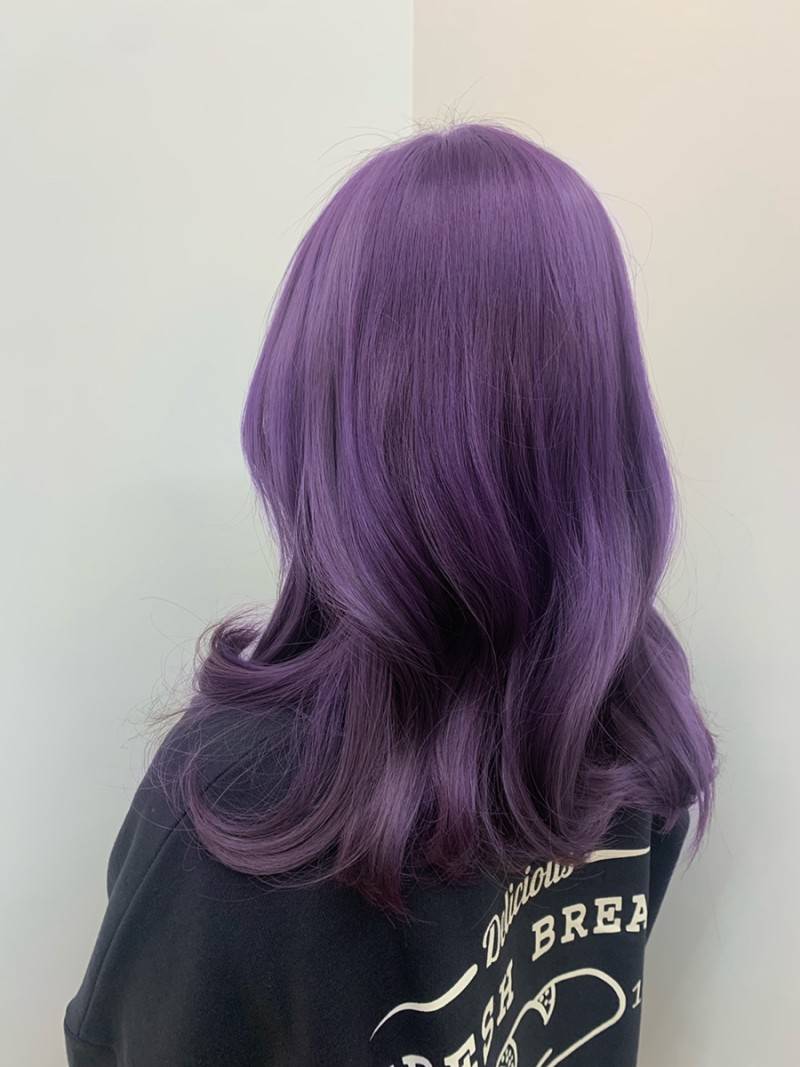 보라색으로 염색하고 싶은데 탈색 몇번해야할까? | 인스티즈