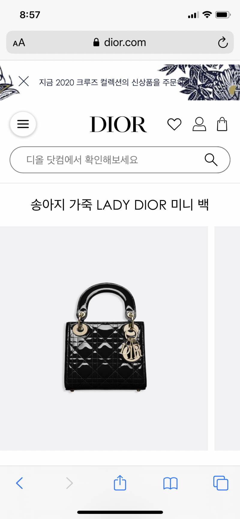 스무살 첫 가방으로 디올 레이디백 금장 블랙 어때? | 인스티즈