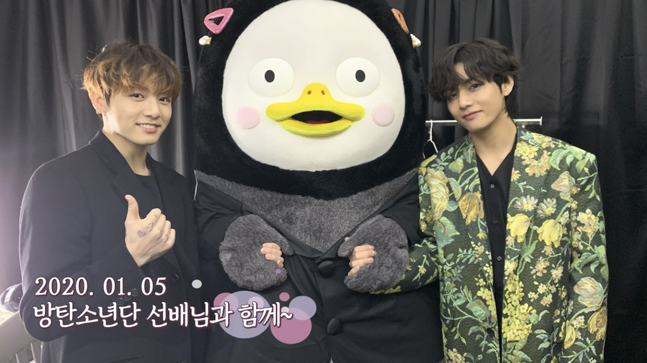 정국, 뷔 펭수 손잡은거 나만 귀엽니 | 인스티즈