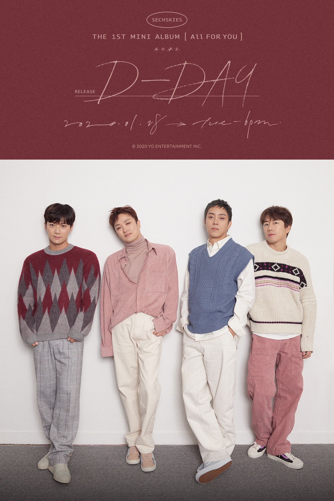 SECHSKIES - THE 1ST MINI ALBUM 'ALL FOR YOU' D-DAY POSTER | 인스티즈