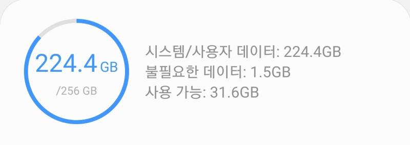 미치겠다 폰 바꾼지 반년만에 224기가 썼음😂😂 | 인스티즈